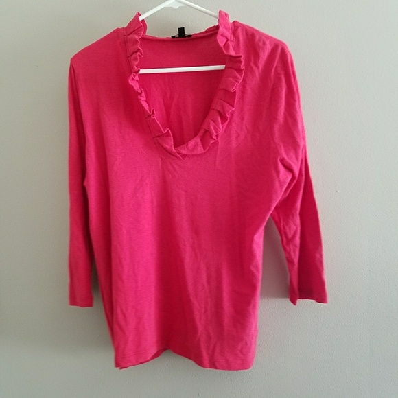 Talbots Tops - Talbots Ruffle Neck Top